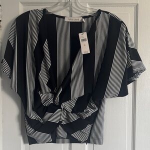 Anthropologie  BISHOP + YOUNG TWIST-FRONT TOP / Shirt